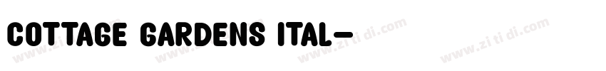 Cottage Gardens Ital字体转换